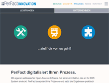 Tablet Screenshot of perfact.de